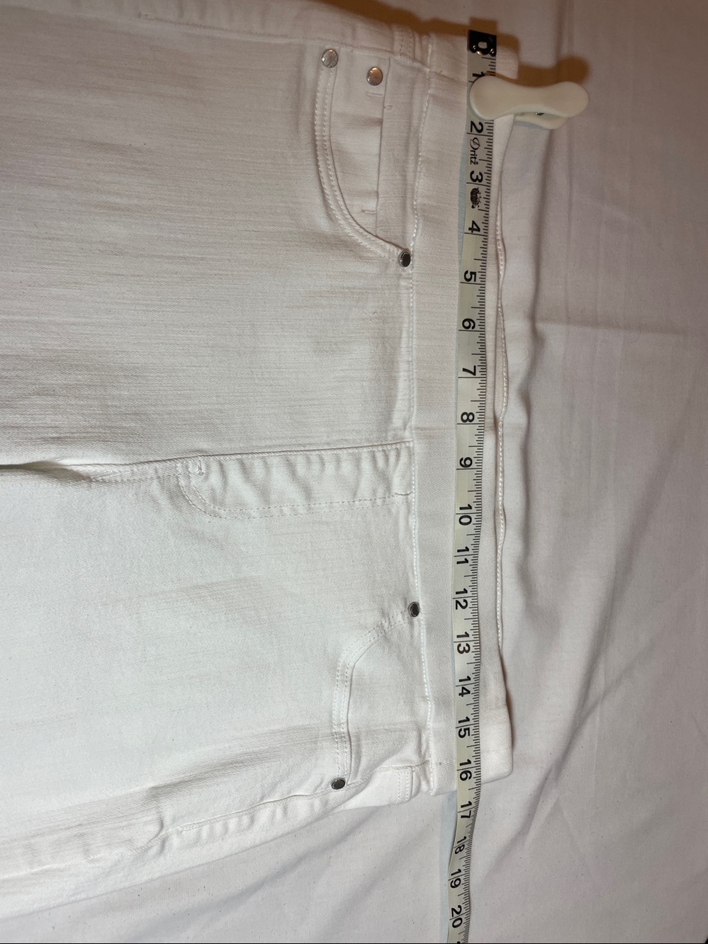 Liverpool White Crop Pants. - Picture 4 of 6